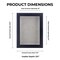 Black Wood Grain Shadow Box Frame with Acrylic Front - Light Brown Suede Backing, 30 Sizes